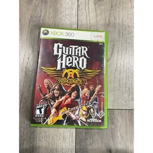 Guitar Hero Aerosmith Xbox 360 Activision 2008 Music Rhythm Game CIB NTSC